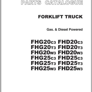 TCM FHD(G)20 FHD(G)25C3-T3-W3 Parts Catalog PF-2E0D