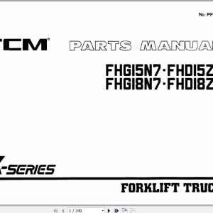 TCM FHG15N7 FHD15Z7 FHG18N7 FHD18Z7 Parts Manual PF-10KC