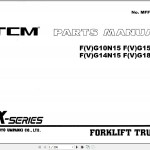 TCM F(V)G10 F(V)G14 F(V)G15 F(V)G18N15 Parts Manual MFF-415F