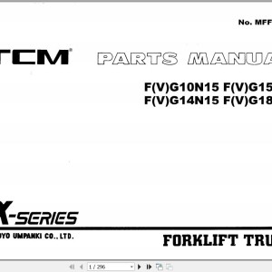 TCM F(V)G10 F(V)G14 F(V)G15 F(V)G18N15 Parts Manual MFF-415F