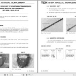TCM Transmission 335-25 247-25 Shop Manual MU-35525AE