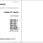 TCM Logisnext FD100-3H to FD160S-3 Parts Catalog PCFJE-8A0180