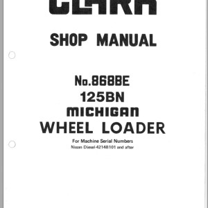 Clark 125BN Shop Manual 868BE