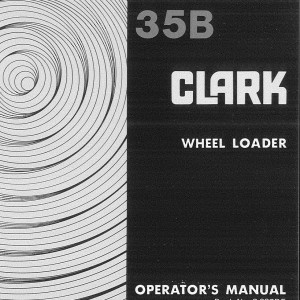 Clark 35B Operator's Manual S-637DE