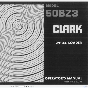 Clark 50BZ3 Operator's Manual S-823AE