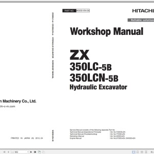 Hitachi ZX350-5B ZX350H-5B ZX350LC-5B ZX350LCN-5B Full Manual