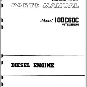 TCM 10DC60C Mitsubishi Parts Manual 10DC60CC