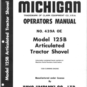 TCM 125B Operator's Manual 439A0E