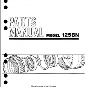 TCM 125BN Parts Manual 868C