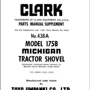 TCM 175B Parts Manual Supplement 438A