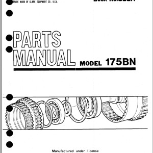 TCM 175BN Parts Manual 886A