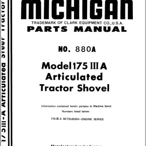 TCM 175IIIA Parts Manual 880A