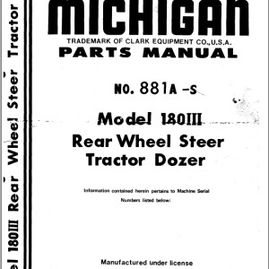 TCM 180III Parts Manual 881A-S