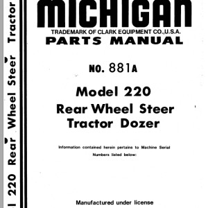 TCM 220 Parts Manual 881A