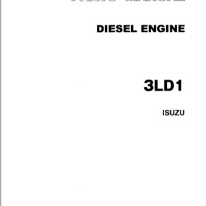TCM 3LD1 Isuzu Parts Manual PE-3LD1A