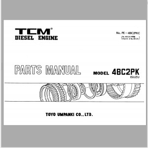 TCM 4BC2PK Isuzu Parts Manual PE-4BC2PKC