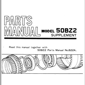 TCM 50BZ2 Parts Manual 822A-1