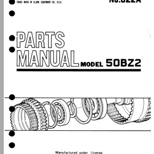 TCM 50BZ2 Parts Manual 822A