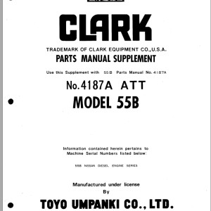 TCM 55B Parts Manual Supplement 4187A ATT