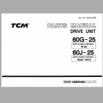 TCM 60G-25 60J-25 Parts Manual PU-60G25AE