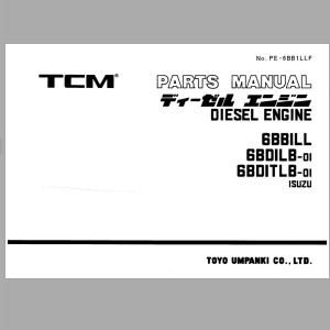 TCM 6BBILL 6BDILB-01 6BDITLB-01 Parts Manual PE-6BB1LLF