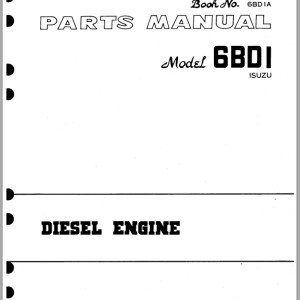 TCM 6BDI Isuzu Parts Manual 6BD1A