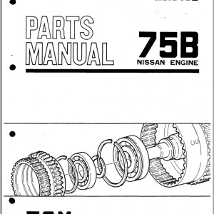 TCM 75B Nissan Parts Manual 848B