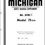 TCM 75IIIA Parts Manual Supplement 841B-1