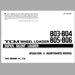TCM 803 804 805 806 Operation And Maintenance Manual OW-605AE