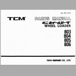 TCM 803 804 805 806 Parts Manual PW-605F