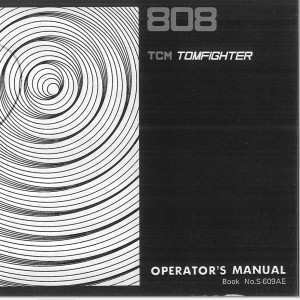 TCM 808 Operator's Manual S-609AE