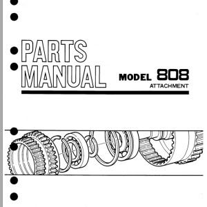 TCM 808 Parts Manual 609A ATT