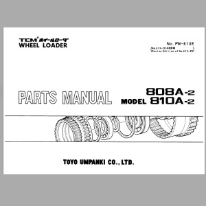 TCM 808A-2 810A-2 Parts Manual PW-613E