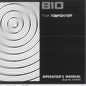 TCM 810 Operator's Manual S-610AE
