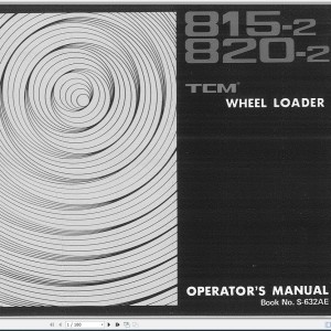 TCM 815-2 820-2 Operator's Manual S-632AE