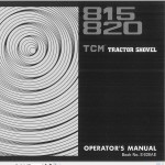 TCM 815 820 Operator's Manual S-626AE