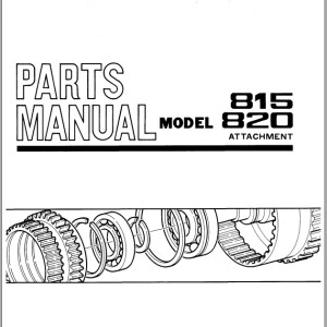 TCM 815 820 Parts Manual 626B ATT