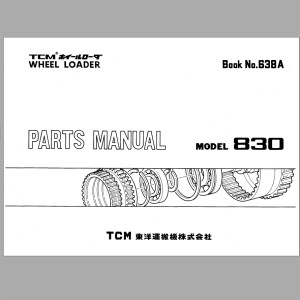 TCM 830 Parts Manual 638A