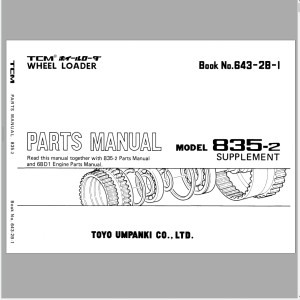 TCM 835-2 Parts Manual 643-2B-1