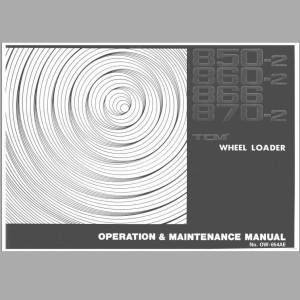 TCM 850-2 860-2 866 870-2 Operation And Maintenance Manual OW-654AE