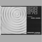TCM 850 860 870 Operator's Manual S-650AE