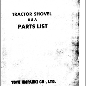 TCM 85A Parts List