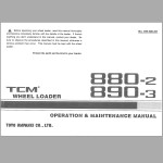 TCM 880-2 890-3 Operation And Maintenance Manual OW-681AE