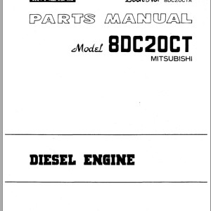 TCM 8DC20CT Mitsubishi Parts Manual 8DC20CTA