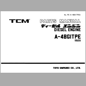 TCM A-4BG1TPE Isuzu Parts Manual PE-A-4BG1TPEA