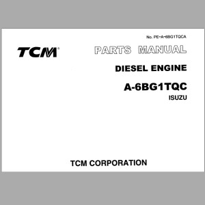 TCM A-6BG1TQC Isuzu Parts Manual PE-A-6BG1TQCA