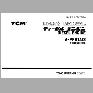 TCM A-PF6TA13 Nissan Parts Manual PE-A-PF6TA13A
