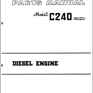 TCM C240 Isuzu Parts Manual 72A-C240