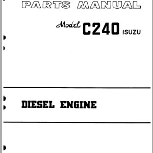 TCM C240 Isuzu Parts Manual 74B-C240