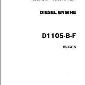 TCM D1105-B-F Kubota Parts Manual PE-D1105-B-FA